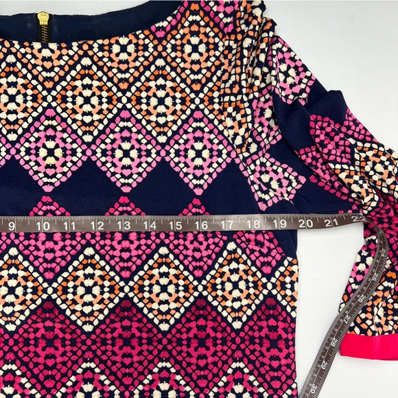 Eliza J Geometric Exposed Gold Back Zipper Closure Women’s Size 14 - Picture 11 of 16